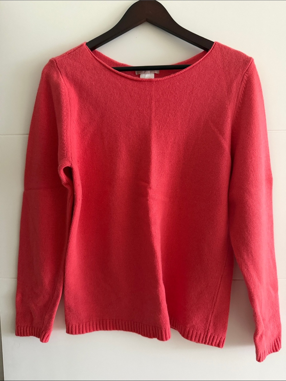 Women's Scoop Neck Lightweight Coral Knit Sweater